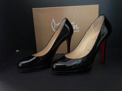 Christian Louboutin New Simple Pump 120 Black Patent Calf Leather