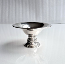 sehr sch&ouml;ne alte 830 Silber Fu&szlig;-Schale mit Hammerschlag Dekor Design Magnus Aase