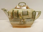 ANTIQUE ROYAL DOULTON ENGLAND POTTERY DICKENS WARE SERIES SAM WELLER TEAPOT