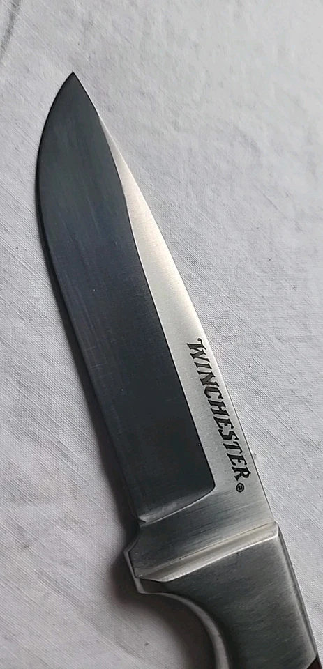 Cuchillos Winchester de colección modelo 22-08473 hoja fija fina amaderada con funda Foto 4 de 4