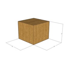 15 6x6x5 Kraft Brown Corrugated Shipping Boxes 32 ECT Single-Wall New