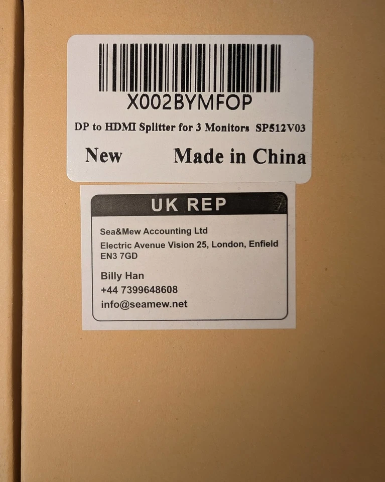 DisplayPort to HDMI Splitter for Multi Monitor Adapter, 4K@60Hz D.P. Splitter. - Image 4 of 4