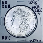1898 BU GEM MORGAN SILVER DOLLAR UNC MS+++ U.S. MINT RARE COIN 7543