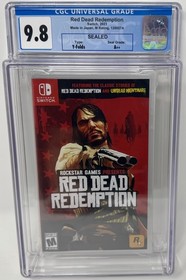CGC Graded Red Dead Redemption NEW Nintendo Switch (1020707005, 9.8 A++)