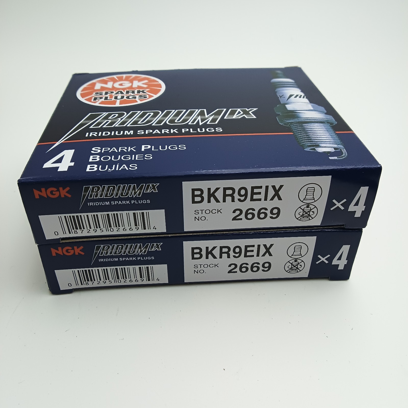 8 pc NGK 2669 BKR9EIX Iridium IX Spark Plugs for Q27PR-ZU K29AZ K27PR-ZU