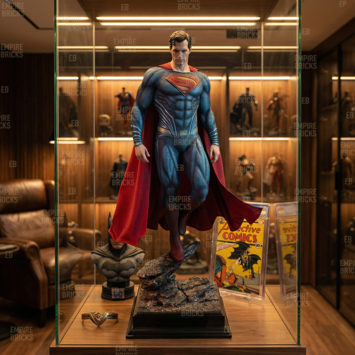 DC Justice League Superman Cold Cast Resin Statue Museum Grade GK