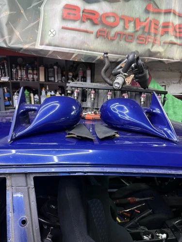 E36 M3 Coupe/convertible Mirrors Pair Avis Blue Oem
