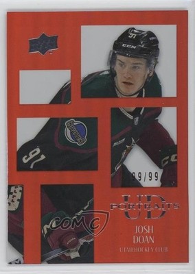 2024-25 Upper Deck Series 2 UD Portraits Red /99 Josh Doan #P38 Rookie RC 1vr9
