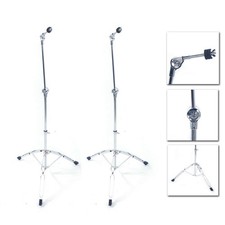 Glarry Cymbal Boom Stand Drum Hardware Arm Mount Holder Adapter Percussion