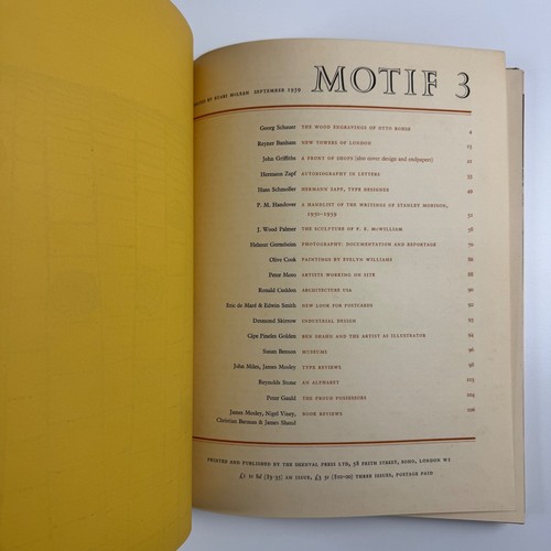 Motif 3, September 1959 ed Ruari Mclean | The Shenval Press - Afbeelding 6 van 17