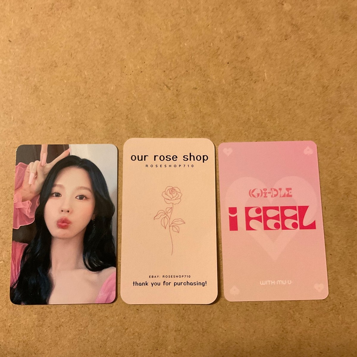 G)I-DLE GIDLE I Feel Official Withmuu Preorder Benefit POB