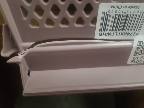 (ONE CRACKED RACK) BROWN 8-COMPARTMENT CUTLERY RACK RESTAURANT WASHING, CLOSEOUT - Picture 2 of 8