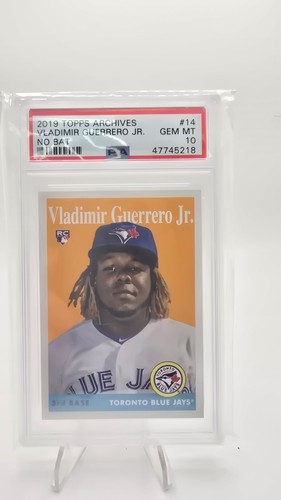 Vladimir Guerrero Jr 2019 Topps Archives No Bat Rookie PSA 10 #14 RC Blue Jays