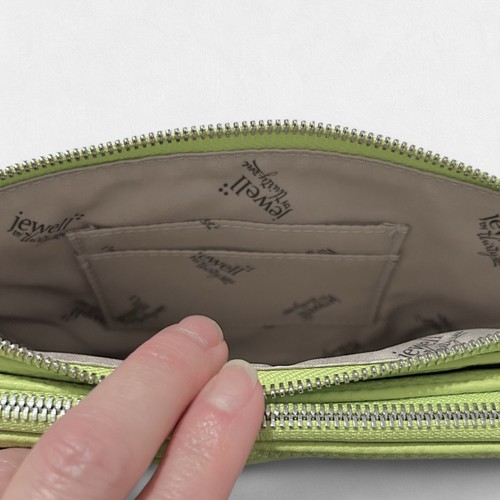 THIRTY-ONE Jewell Lime-Green Pebbled Crossbody Bag Street-Style Purse NEW - Picture 5 of 11