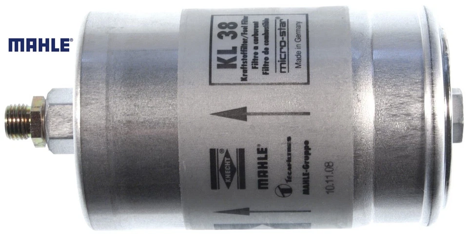 Filtro de combustible con accesorios roscados (82 mm de diámetro) para Mercedes - OEM Mahle Foto 4 de 4