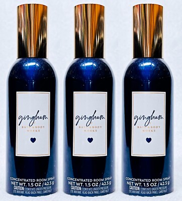 Bath Body Works GINGHAM Room Spray Perfume Mini oz