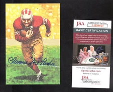 Clarence Parker Auto 1991 Goal Line Art Pro Football HOF Collection #'d/5000 JSA