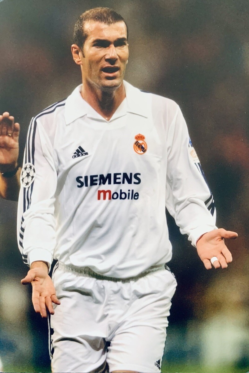 Zinedine Zidane 12x8 Real Madrid Legend Genuine PRESS