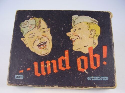 2 WK Seltenes Frage Spiel für Front Soldaten " und ob! " in OVP vor 1945 - Afbeelding 1 van 5