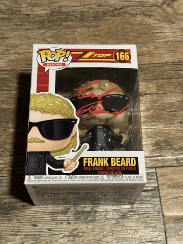 Frank Beard ZZ Top Eliminator #166 Signed Funko JSA