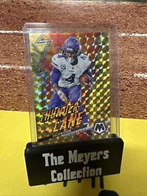 2023 Dalvin Cook Panini Mosaic Thunder Lane /89 Reactive Yellow Prizm #TL-DC 