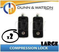 Large Black Compression Lock / Handle / Latch (Pop Omega Trailer Canopy ) x2