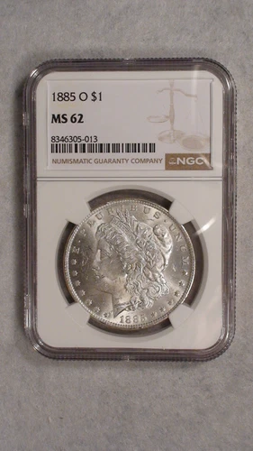 1885 O Morgan Dollar NGC MS62 UNCIRCULATED BETTER DATE $1 Coin!