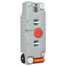 RV Waste Tank Kit Portable 19.8 Gallon Black Water Holding Tote Sewer Dump Campe