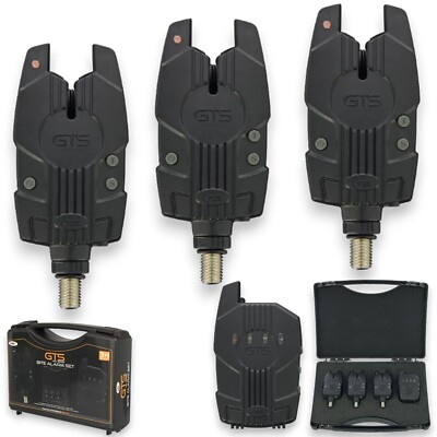 NGT GTS Pro 3pc Wireless Alarms Carp Coarse fishing bite alarm indicator  reciver UK