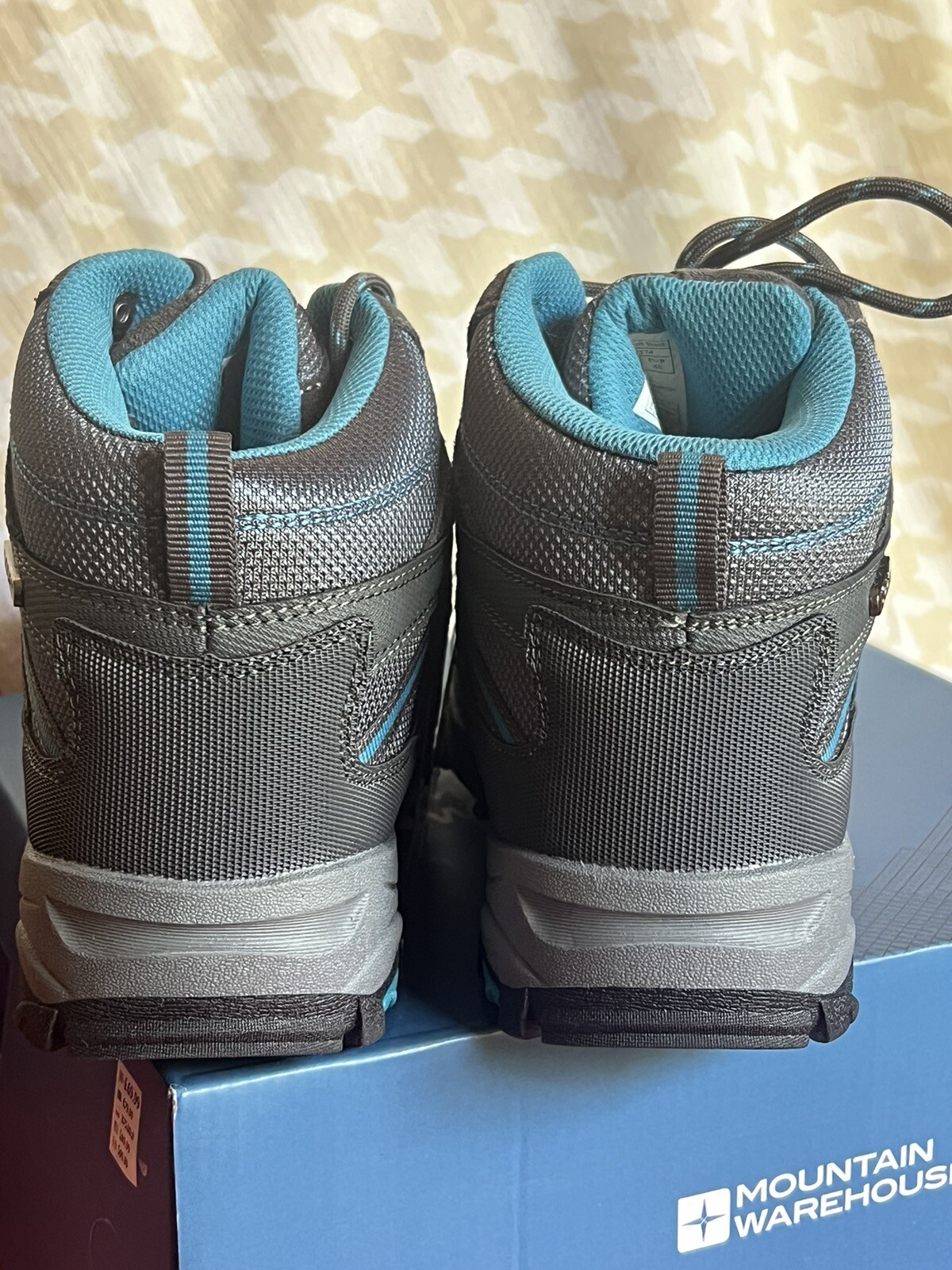 Mountain Warehouse Womens Rapid Hiking Boots/ Teal/ Waterproof /Lace Up/US9/$90 image 6