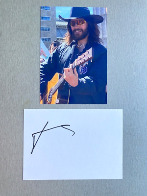 JARED LETO  In-person  signed Briefkarte 10x15 Autogramm + Foto