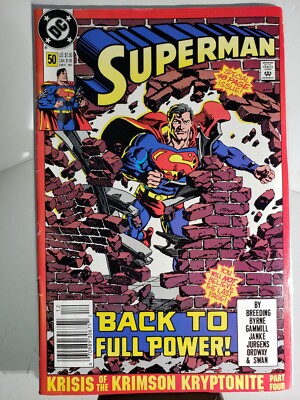 Superman #50 Dec 1990 DC Back To Full Power! 