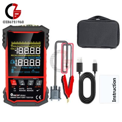 TOOLTOP 120V 500Ω Li-ion Battery Internal Resistance Tester Battery Tester Tool