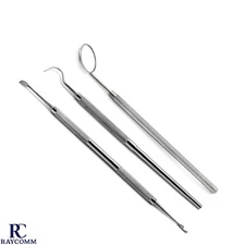 Dental Tartar Calculus Plaque Remover Tooth Scraper Dental Mirror and Scaler Set