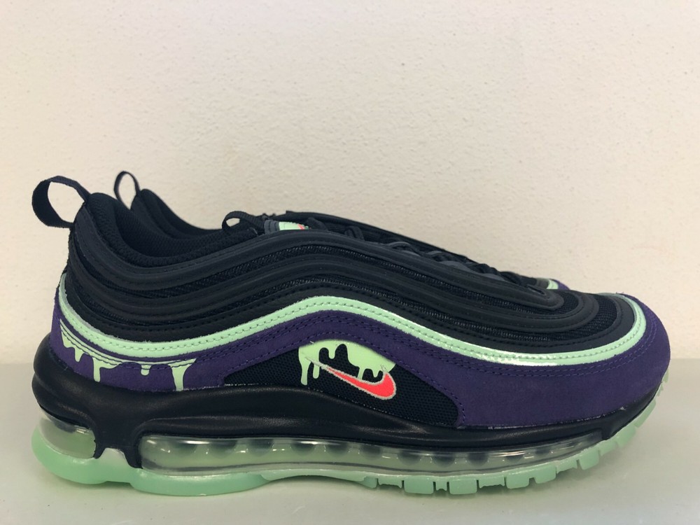 Nike Air Max 97 Halloween Slime Black Crimson Men's Size 8.5 DC1500-001