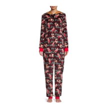  NEW Rudolph The Red-Nosed Reindeer Ladies Pajamas W/Hood  Pockets