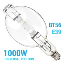 MH1000/BT56/U/4K 1000W Universal Metal Halide HID 4000K Mogul E39 Base Clear