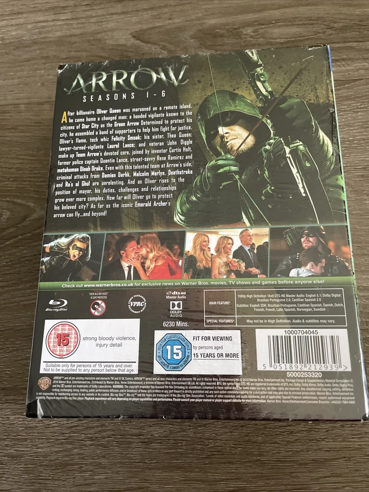 ARROW TV SERIES COMPLETE SEASONS 1 - 6 New Sealed Blu-ray 1 2 3 4 5 6 — 第 3/4 张图片