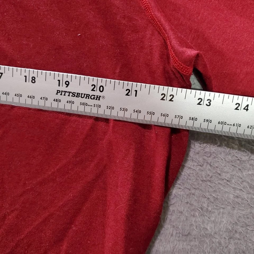 Nike мужчин Activewear верхний большой красный логотип Dri Fit длинным рукавом ворота футболка - Изображение 4 из 4