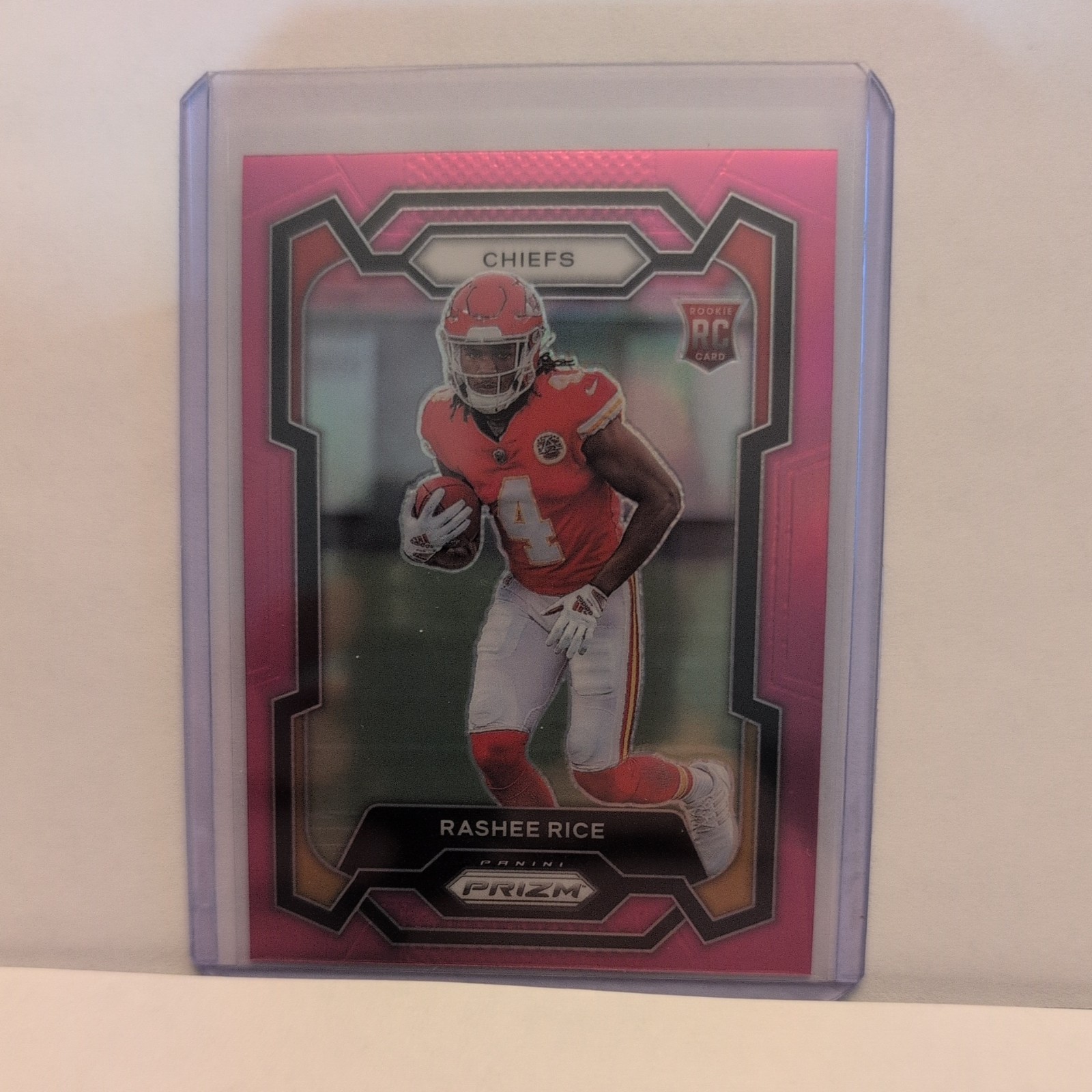 2023 Panini Prizm #350 Rashee Rice Pink RC Kansas City Chiefs