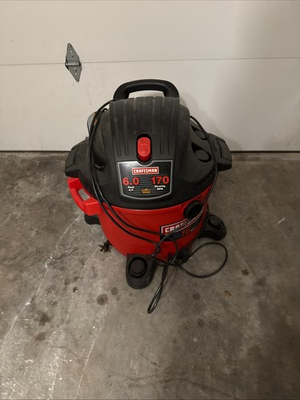 #ad Craftsman 16 Gallon Wet Dry Shop Vacuum 6.0 Peak HP Heavy Duty Blower Port $76.99