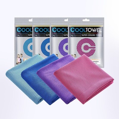4 x Kühlendes Handtuch Kühlhandtuch Kühltuch Sporthandtuch Cooling Towel