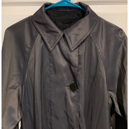 Mycra Pac Reversible Raincoat Women's Petite Size 0P NEW Black Nickel Minimalist - Picture 11 of 11