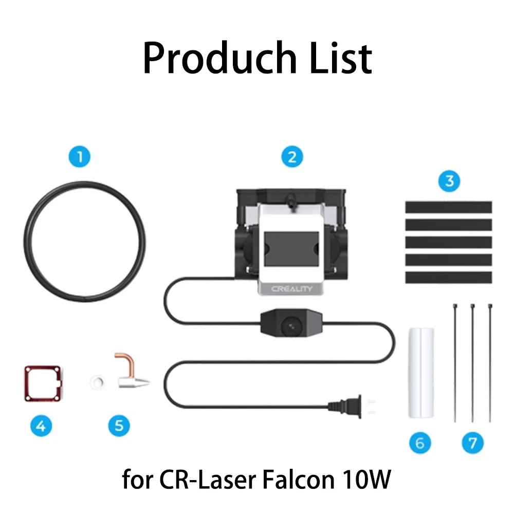 Air Assist Kit for Cr-Laser Falcon 10W 22L/Min Airflow Clean Surface Smooth Edge