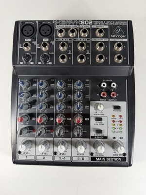 Behringer Xenyx 802 8-input 2-Bus Mixer / Mic Preamps With Power