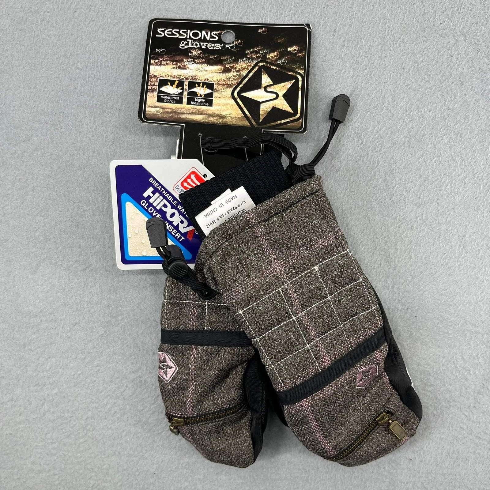 Sessions Riley Windowpane Plaid Mittens Gloves Womens Small Java Snow Ski New
Opens in a new window