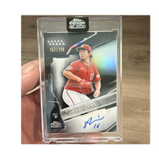 Topps Chrome Black Shinnosuke Ogasawara Autograph Refractor /199 Nationals