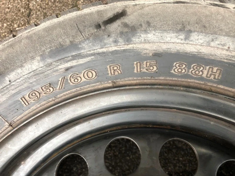 1xkomplette Reserverad Ersatzrad+Felge 195/60R15 88H für Opel Astra,Corsa,Vectra - Bild 3 von 4