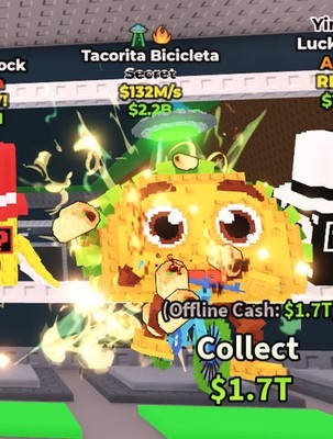 Code Jeu Roblox - Steal A Brainrot Tacorita Bicicleta 379M/S, Compatible PC, Android, PS5, Neuf Scellé