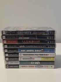 PSP Games & Movie Lot - 9 Titles (PlayStation Portable)